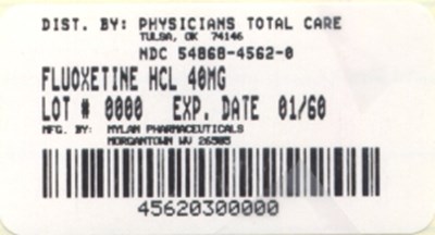 Image Of 40 mg Package Label (Fluoxetine 40 mg Package Label)